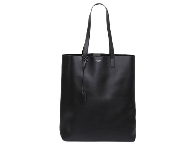 Autre Marque SAINT LAURENT Borsa Shopper Bold Nera in Pelle