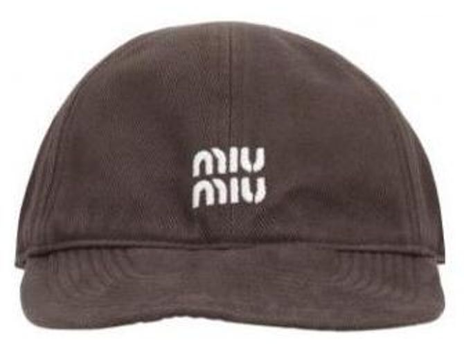 Miu Miu Denim Baseball Cap