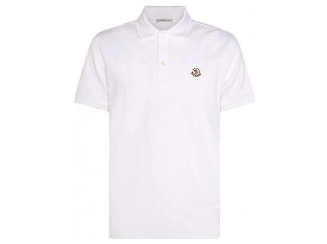 Moncler Piqué-Poloshirt aus Baumwolle mit Logo-Patch