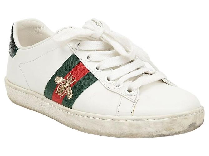 Gucci Baskets Ace Bee White