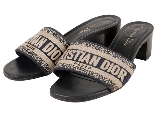 Dior DWAY Hill Slide Deep Blue