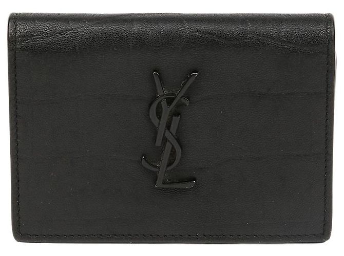 Autre Marque Tarjetero de cocodrilo Monogram