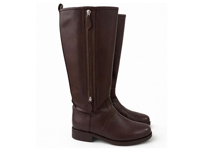 Hermès Brown Leather Riding Boots