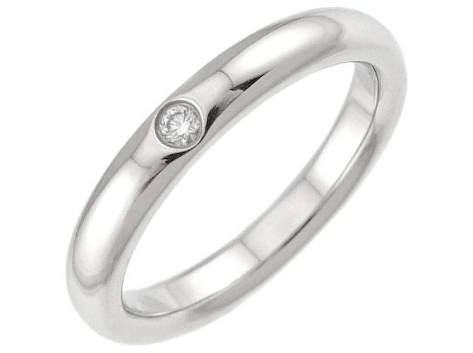 Autre Marque Tiffany & Co. Platin-Stacking-Ring mit Diamant