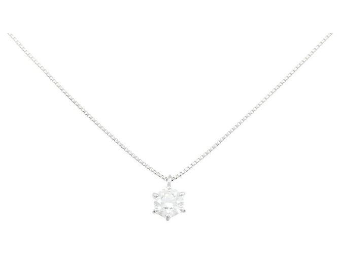 Autre Marque Platin-Diamant-Halskette