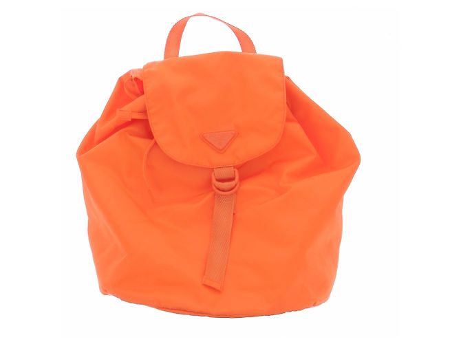 Prada Orange Nylon-Rucksack