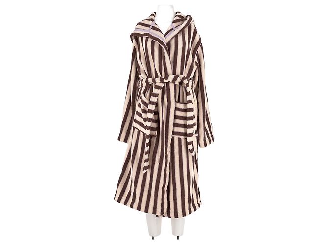 Autre Marque Poncho de algodón marrón
