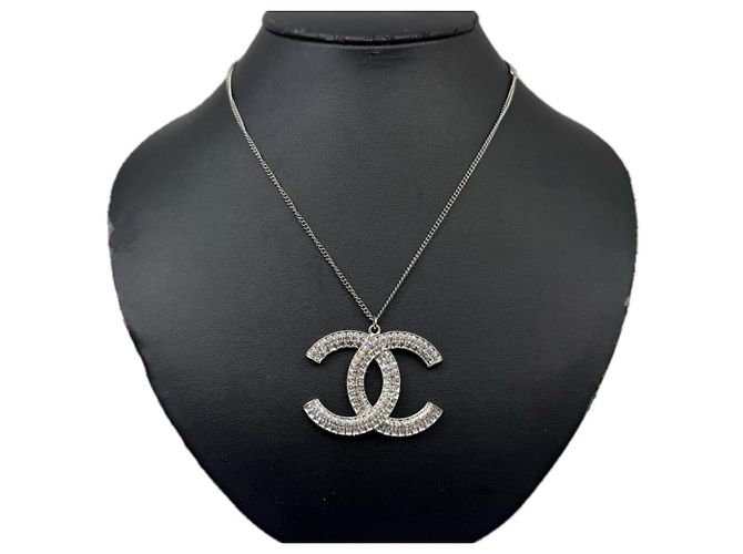 Collana Chanel Coco Argento e Strass