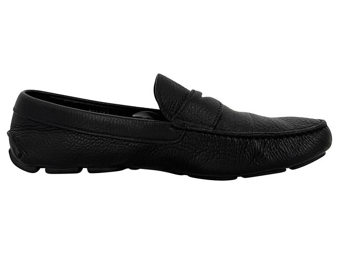 Mocassini Penny Prada in pelle nera