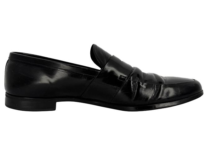 Mocassini Penny Prada in pelle nera