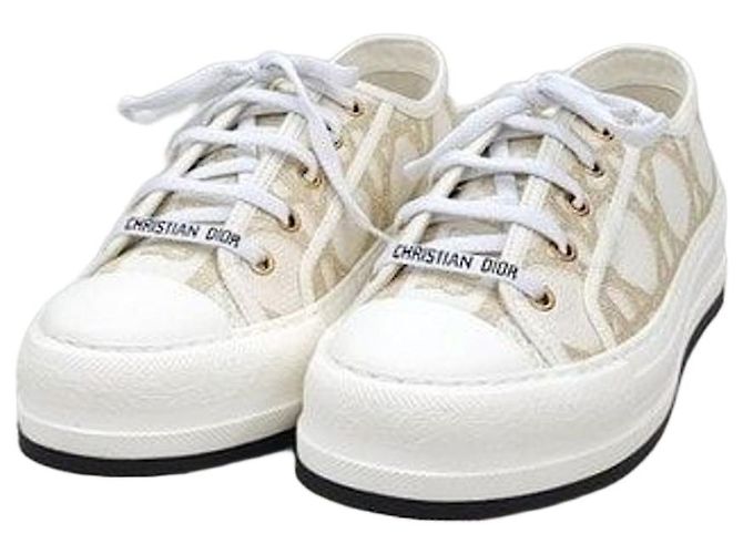 Dior Baskets à plateforme Gold Workand