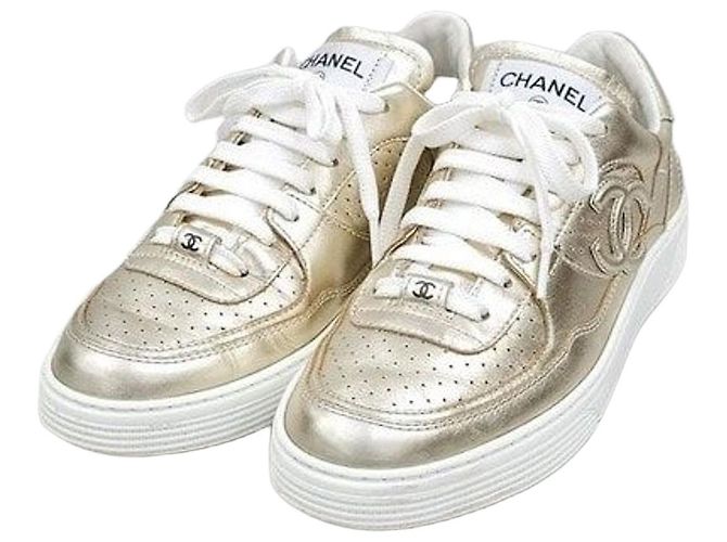 Baskets Chanel Dorées