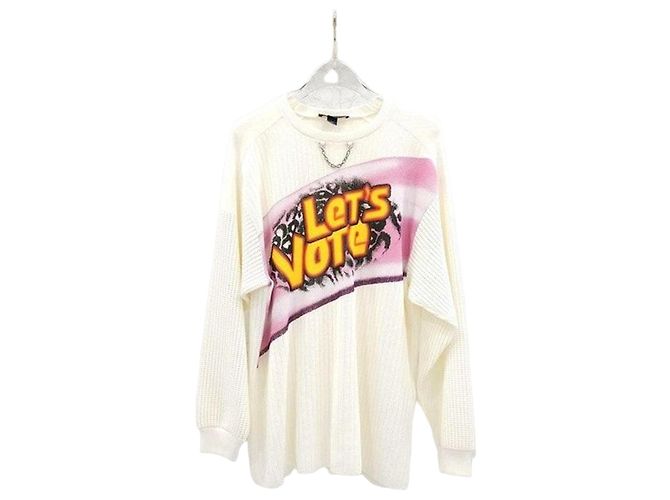 Louis Vuitton Limitierte Retro Slogan Strickpullover