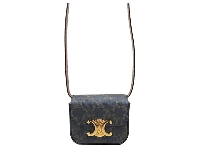 Céline Mini Clutch Triomphe Canvas