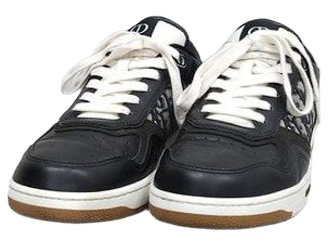 Baskets Dior B27 Oblique Vert Cuir