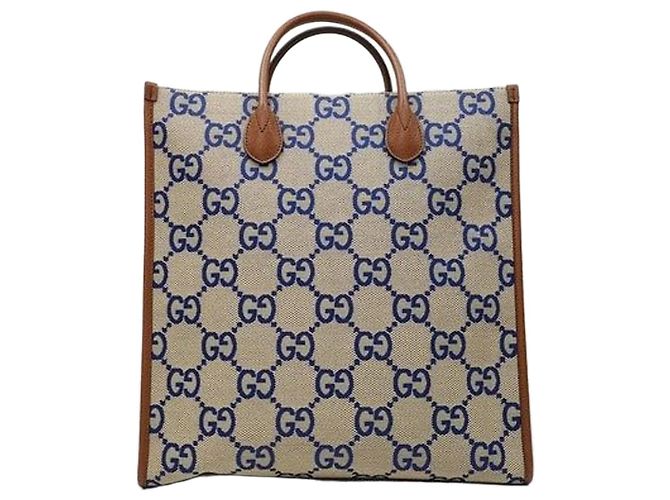 Gucci Interlocking Medium Canvas Tote Bag