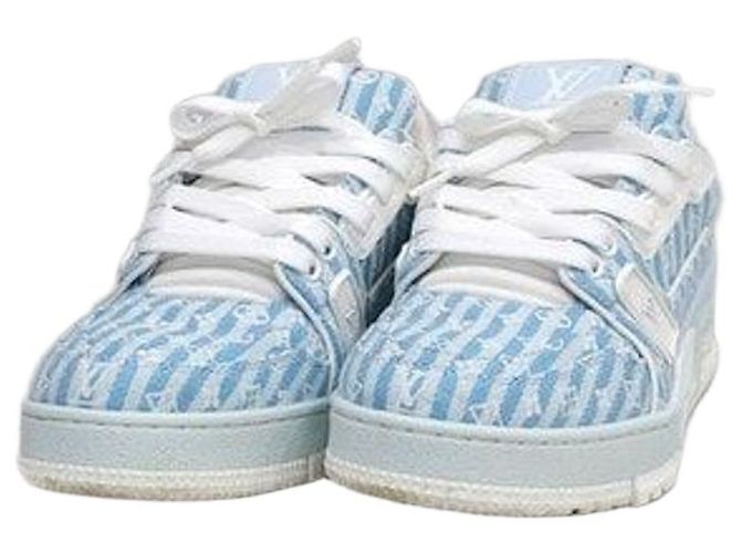 Louis Vuitton Blue Monogram Trainer Sneaker