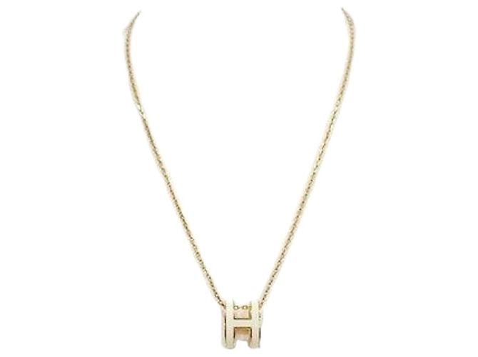 Hermès Collar Pop Oro Blanco