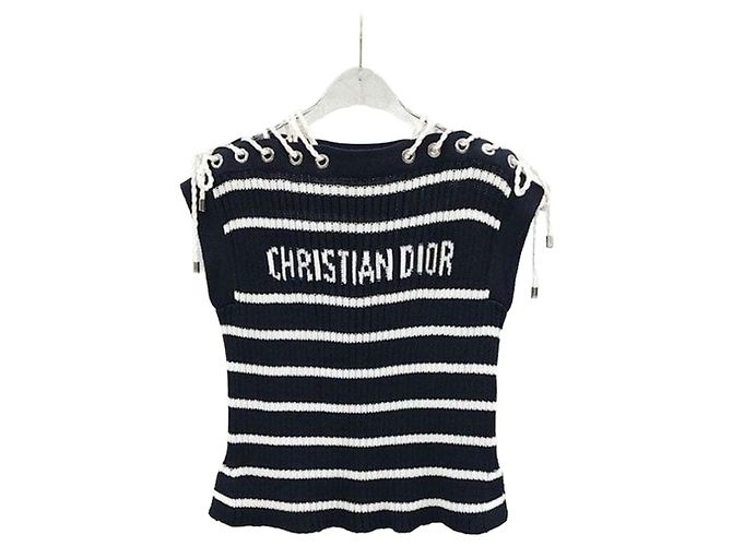 Dior Pull Riviera à manches courtes et lacets