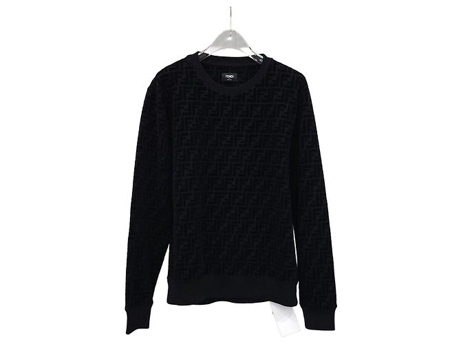 Fendi Monogram Sweatshirt aus Samt