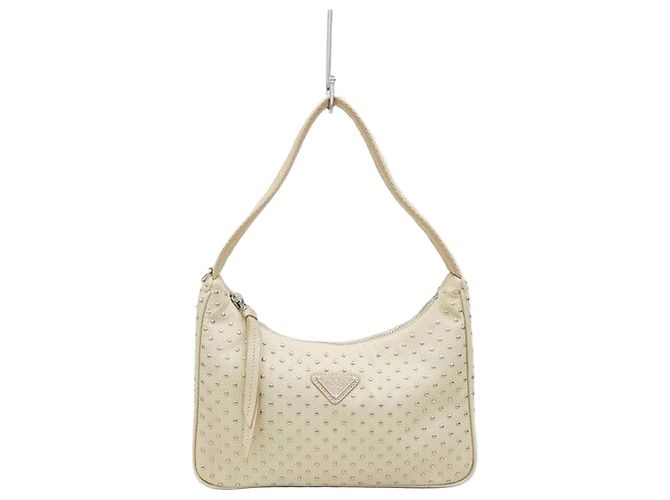 Prada Mini Borsa Re-Edition in Nylon con Borchie