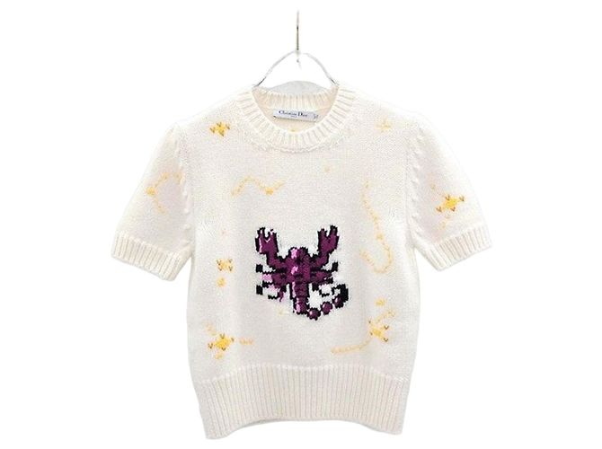 Dior Pull Zodiac Pixel Manches Courtes