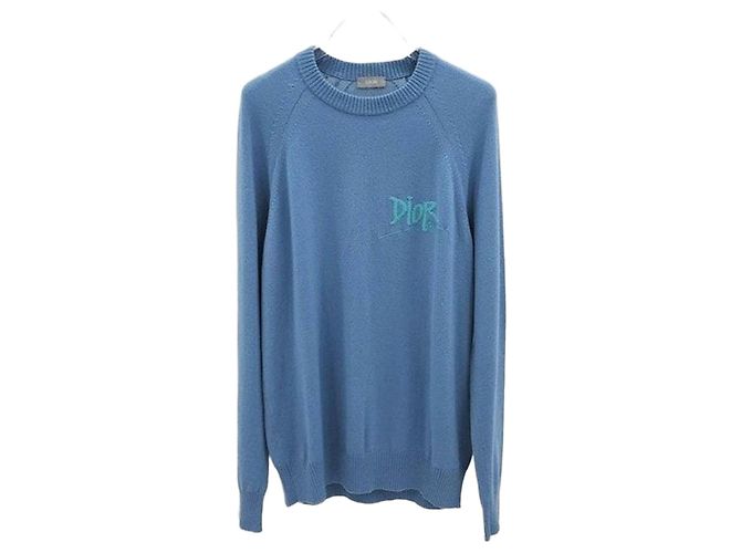 Dior Sean Stussy Logo Round Knit