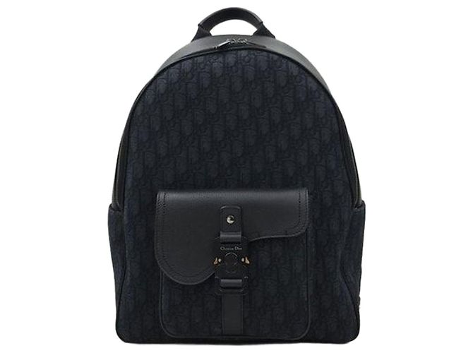 Dior Oblique Saddle Jacquard Zip Backpack