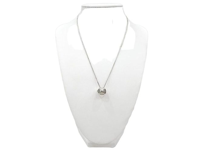 Hermès Collana Cube Silver