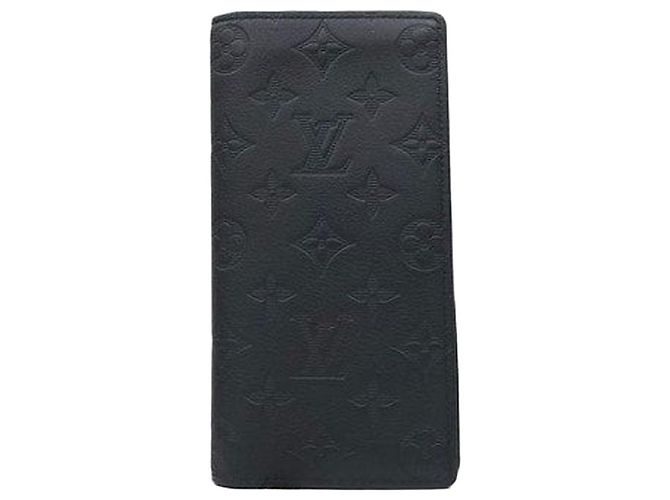 Louis Vuitton Shadow Braza Wallet Black Monogram Long Wallet