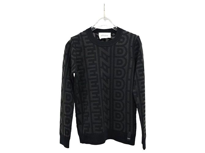 Fendi Logo Roma Strickpullover