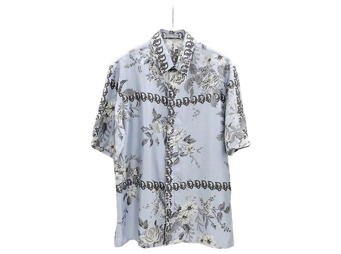 Dior Logo Pattern Silk Shirt