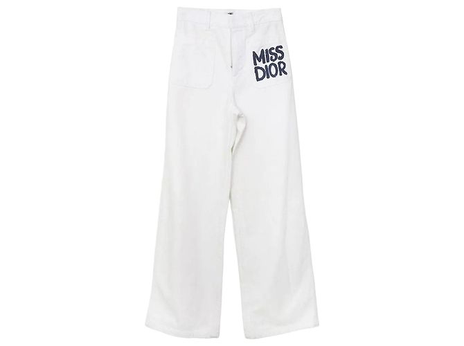 Pantalones vaqueros blancos Dior
