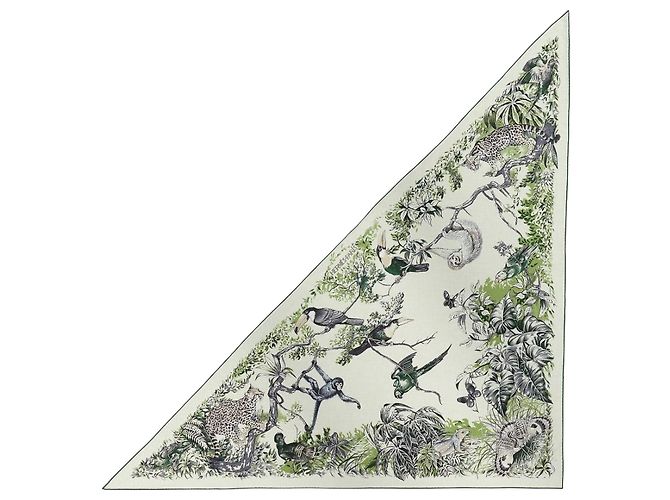 Hermès Pañuelo Triangular Equateur