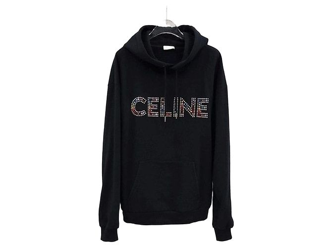 Céline Strass-Kapuze Schwarz Multicolor
