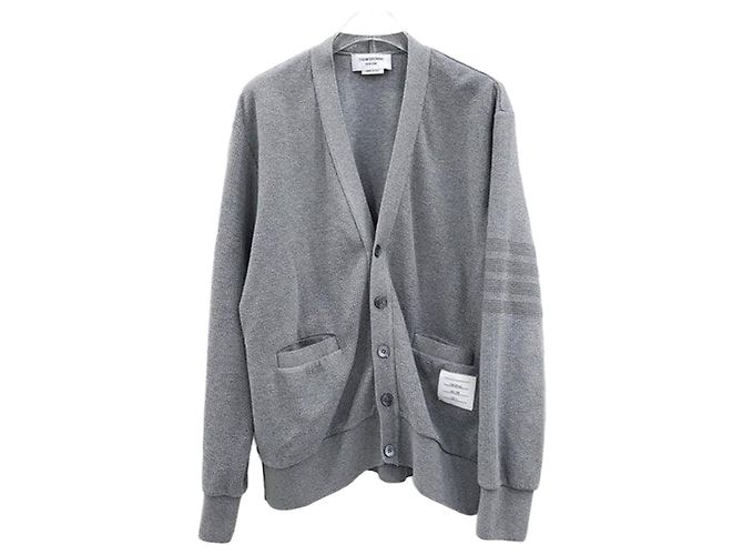 Thom Browne Baumwoll-Cardigan mit V-Ausschnitt