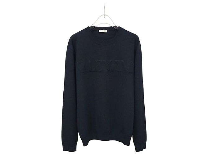 Valentino Strickware schwarz mit geprägtem Logo