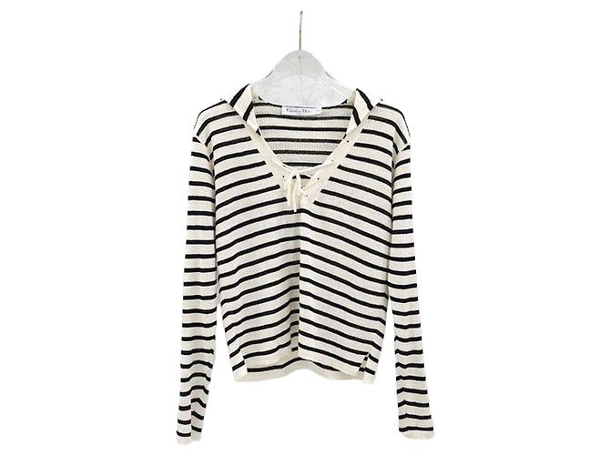 Dior Riviera Pullover mit Schnürung am Ausschnitt
