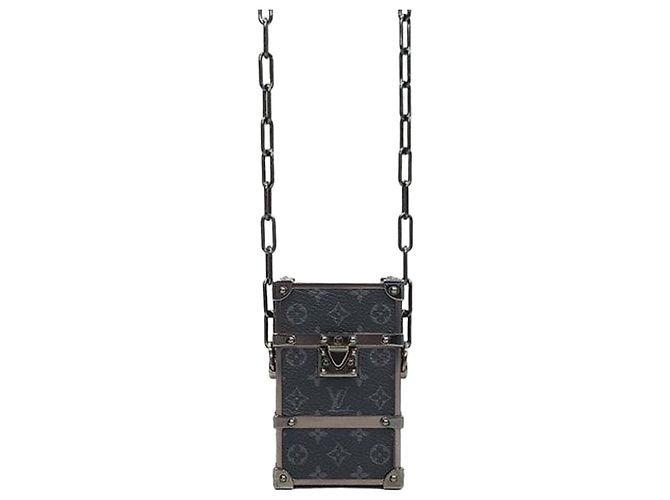 Louis Vuitton Borsa a tracolla mini Eclipse Trunk con catena