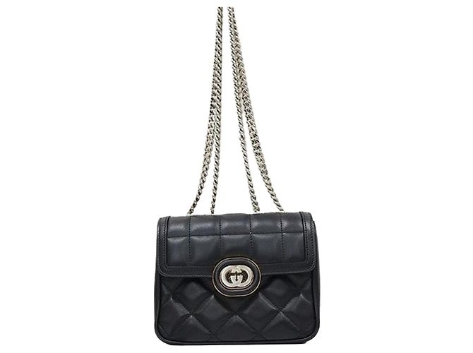 Gucci Mini Bolsa de Ombro com Corrente e Detalhe Entrelaçado