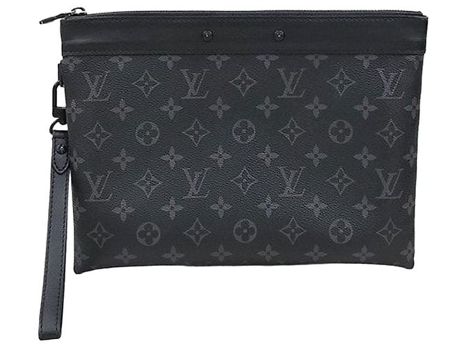 Louis Vuitton Clutch Eclipse Monogram Pochette To Go
