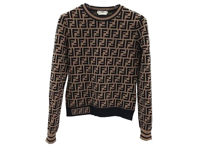 Fendi Strickpullover mit FF-Motiv