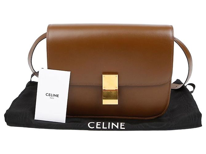 Céline Borsa a Spalla Medium Classic Box Camel