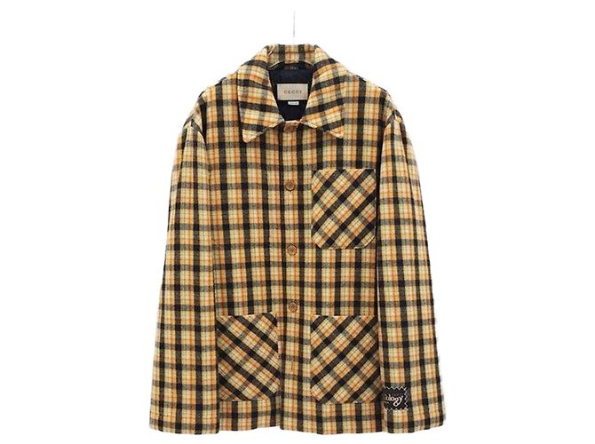 Gucci Multicolor Wool Check Jacket