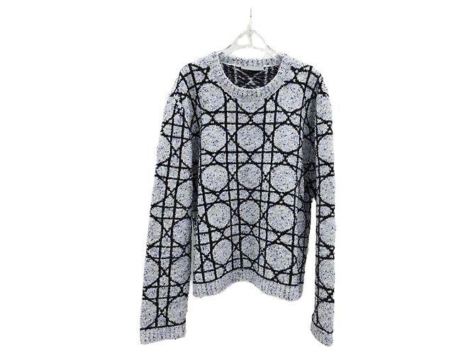 Dior Cannage Jacquard Kaschmir-Pullover XXL