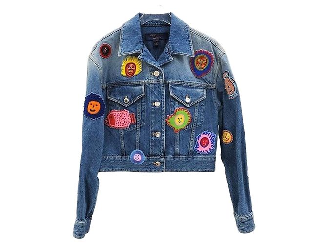 Louis Vuitton Limitierte Multi-Patch Denimjacke