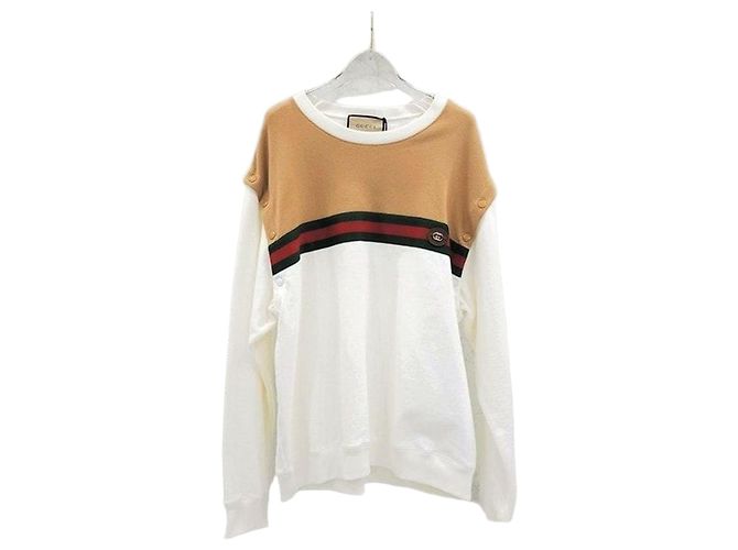 Gucci Three Stripe Logo Cut Sweatshirt