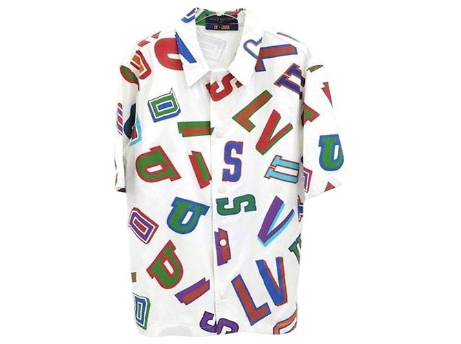 Louis Vuitton NBA Basketball Letters Überhemd