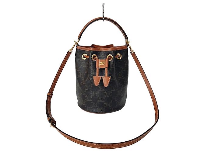 Céline Triomphe Canvas Tiny Clasp Bag