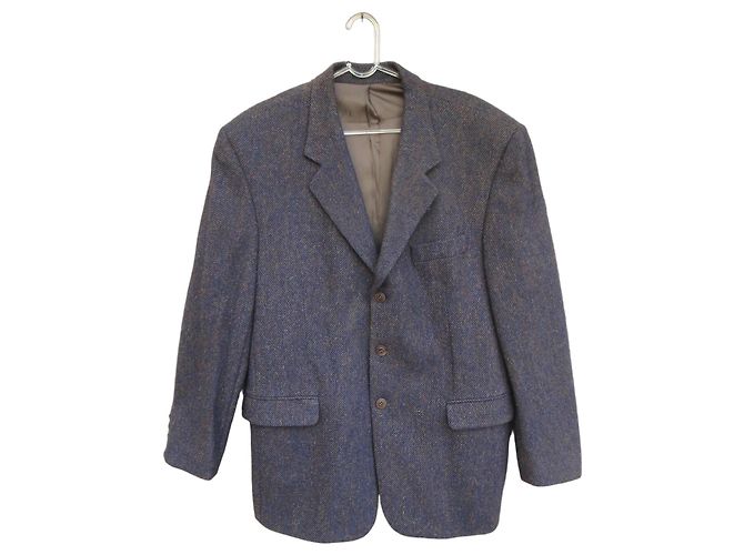 Autre Marque Daniel Hechter Blazer in lana blu e marrone